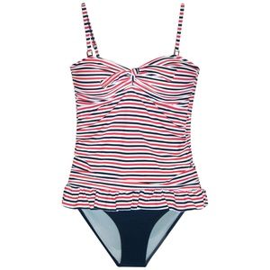 NWT Marina West Ruffle Tankini Swimsuit Set XXL 16